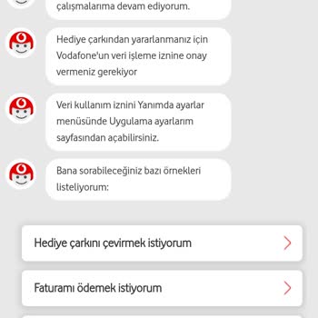 Vodafone Veri İşleme İzni Hatası