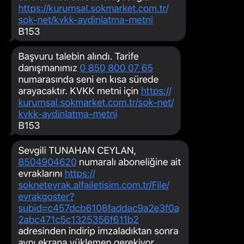 Şok Net İnternetimin Bağlanmasını İstiyorum.
