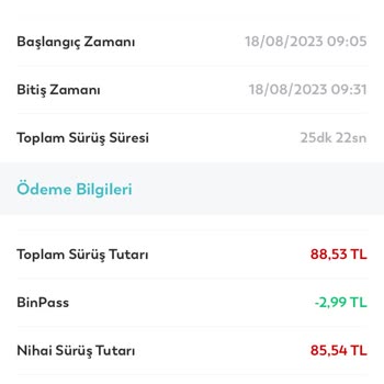 BinBin Uygulama Hatası Fotoğraf Geç Yüklendiği İçin Fazla Para Kesiliyor