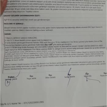 Ciqulata Lekeli Ürün Gönderme