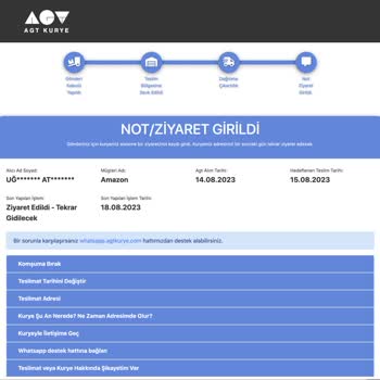 AGT Kurye (aynigunteslim.com) Kargom Hala Teslim Edilmedi
