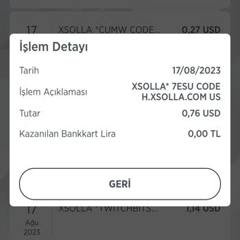 Xsolla İznim Olman Kartımdan Para Çekilmiş