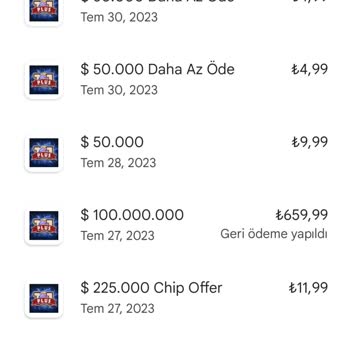 Zynga Geri Ödeme Sorunu