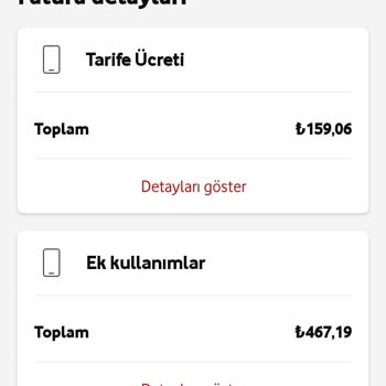 Vodafone Bilgilendirmesiz Fatura Ücreti