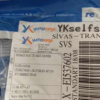 Merkez Saat Kargo Ücreti