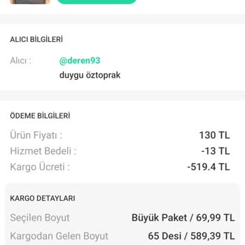 MNG Kargo Ve Dolap Uygulamasının Fiyatta Anlaşamaması