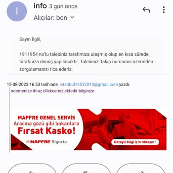 Mapfre Sig. Araç Değer Kaybında Haksızlık Yapıyor, Eksik Ödeme Yapıyor