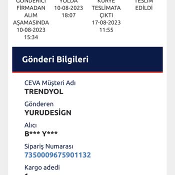 Ceva Logistics İle Teslim Edilmeyen Kargo
