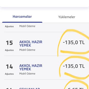 Sodexo Bilgim Harici Çekilen Para