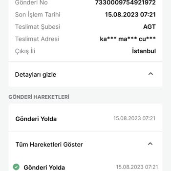 Trendyol Express Trendyol'dan Kargo Süresi