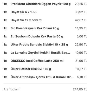 Yemeksepeti Eksik Ürün Gönderimi