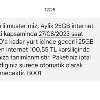 Fenercell Türk Telekom Fenercell Ek Paket Yanıltmacası