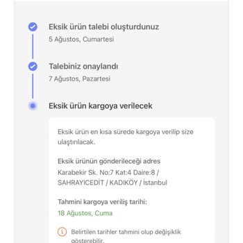 Hepsiburada Müşteri Hizmetleri Ve Eksik Ürünü Temin Etmemesi