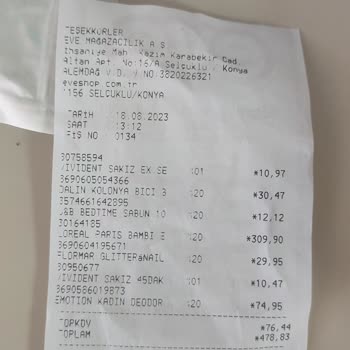 Eve Reyondaki Fiyatın Kasada Yüksek Olması