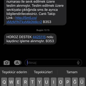 Horoz Lojistik'in Bizi Mağdur Etmesi.