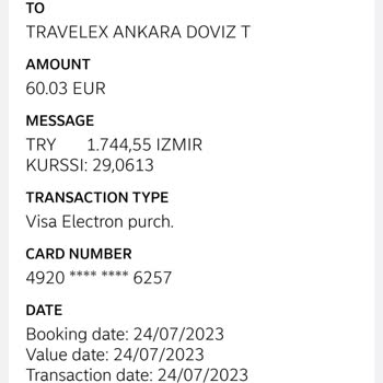 Travelex Döviz Döviz Bozdurma Aldatılması