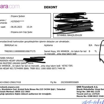 KB Auto Parts Parasını Ödediğim Parça Yollanmaması Ve Para İadesinin De Yapılmaması