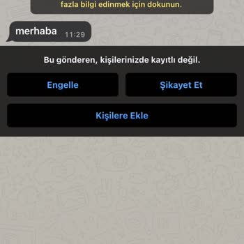 WhatsApp Yurt Dışı Mesaj!
