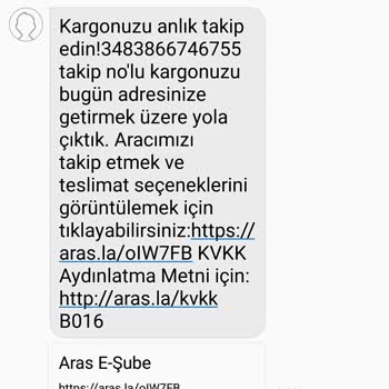 Aras Kargo Göksun Şubesi Teslimat Sorunu