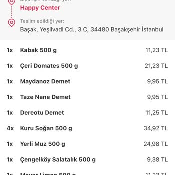 Yemeksepeti Market Siparişim Teslim Edilmedi