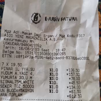 A101 Etiket Ve Faturadaki Fiyat Tutarsızlığı