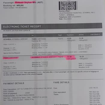 Tunisair Havayolu Şirketi Türkiye'den Çekilmeli!