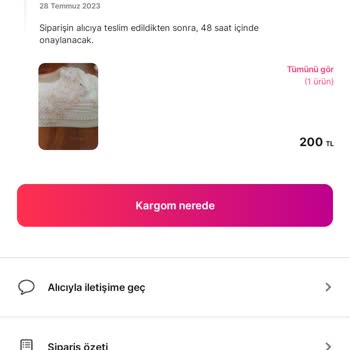 Gardrops Kargo Teslim Alındı Param Yatmadı