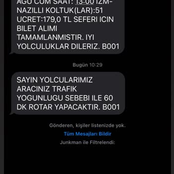 Uludağ Turizm Rötar Yapan Bilete İptal Vermiyor