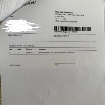 Media Markt Satın Aldığımız Ürünün Daha Ucuz Modelini Gönderdi.