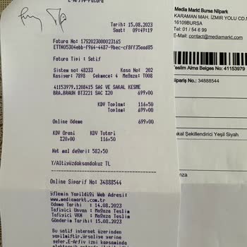 Media Markt Satın Aldığımız Ürünün Daha Ucuz Modelini Gönderdi.