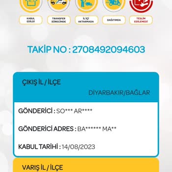 PTT Kargo PTT Yıldırım Posta Dağıtım Sorumsuzluğu