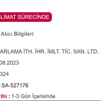 Horoz Lojistik 1 Haftadır Aramama Rağmen Teslim Edilmeyen Ürün