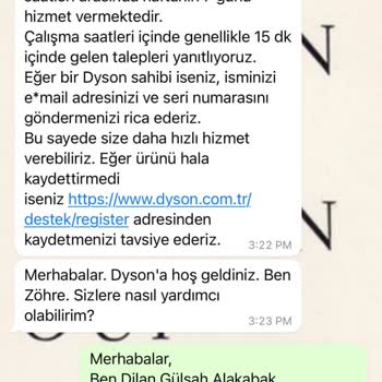 1 Aydır Dyson'ın Yedek Parçasını Bekliyorum