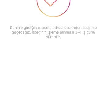 Instagram Maile Geri Dönmüyor!