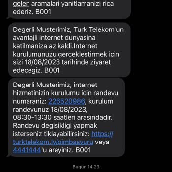 Türk Telekom Müşteriyi Umursamıyor Paraya Doymuşlar!