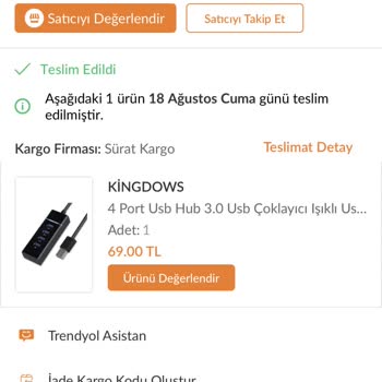 Sürat Kargo Teslim Edilmeyen Siparişi Teslim Edilmiş Gibi Gösteriyor