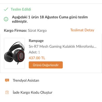Sürat Kargo Teslim Edilmeyen Siparişi Teslim Edilmiş Gibi Gösteriyor