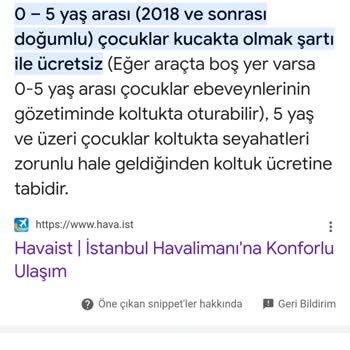 Havaist Çocuk Yolcudan Alınan Bilet Ücreti