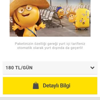 Turkcell Yurt Dışı İnternet Paketi