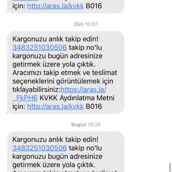 Aras Kargo Kapıda Kredi Kartı Ödeme İçin Nakit İstiyor