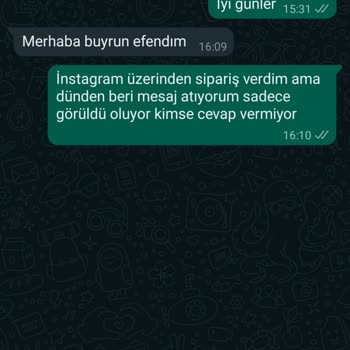 Modaseffaf (İnstagram) Modaseffaf Sitesinin Mesajlara Görüldü Atıp Cevap Vermemesi