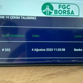 Fgc Borsa Paramı Çekmeme İzin Vermiyor