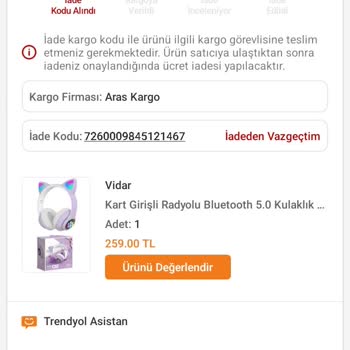 Trendyol Bluetooth Kulaklık Arızası