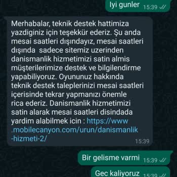 Mobile Canyon.com Sattığı Hizmetle İlgilenmiyor