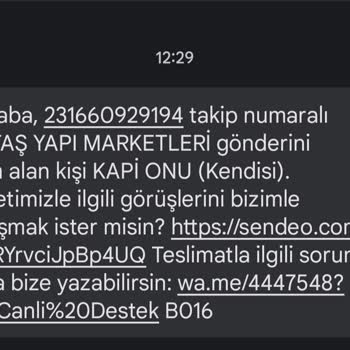 Sendeo Teslim Edilmeyen Teslim Edildi Denen Kargo