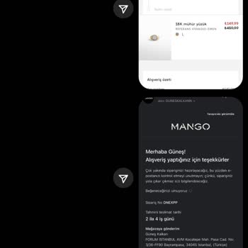 Mango Mağaza Sipariş Ürünü