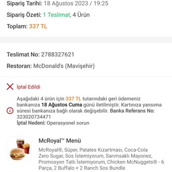 Trendyol Yemek Siparişinizi 45 Dakika Bekletip İptal Ediyor