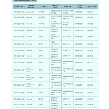 PTT Kargo Kargomun Teslim Edilememesi