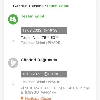 MNG Kargo Ürünümü Başka Birisine Teslim Etti