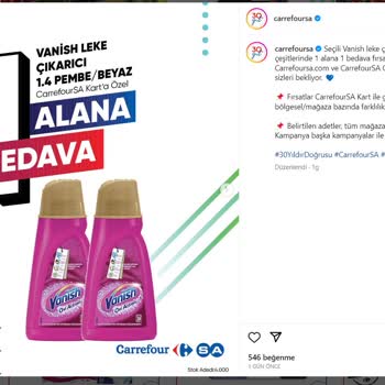 Carrefour SA Sosyal Medyada Olmayan Kampanya Yayınlanması